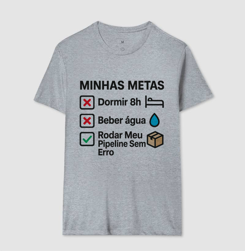 Camiseta Minhas Metas Preto