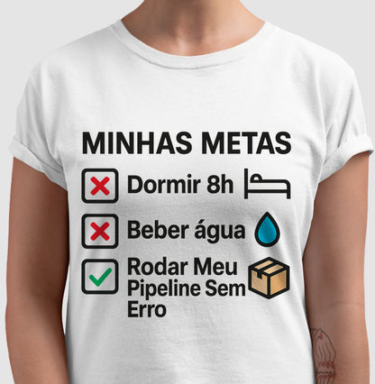 Camiseta Minhas Metas Preto