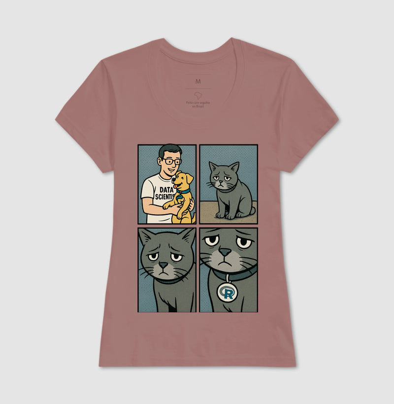 Camiseta O Ciêntista de Dados Prefere Python