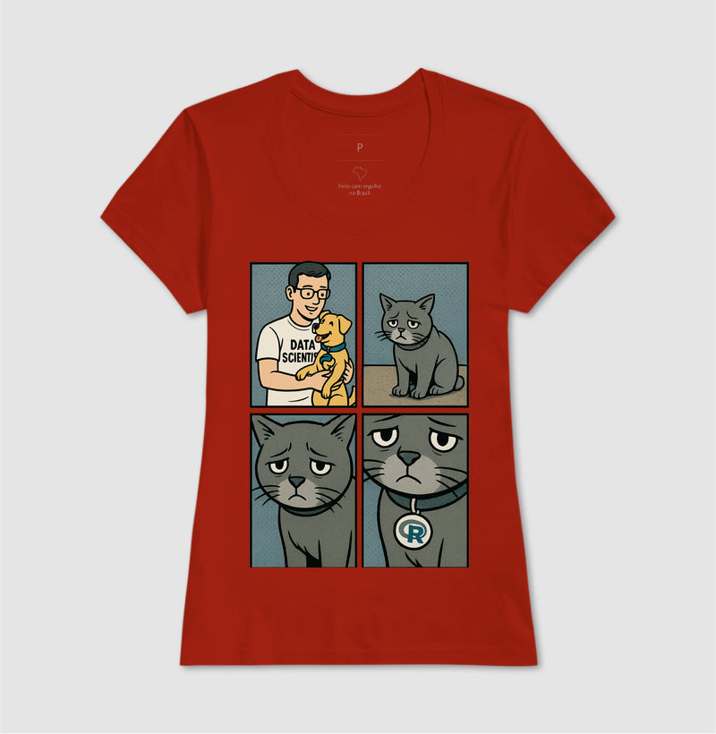 Camiseta O Ciêntista de Dados Prefere Python