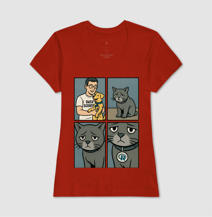 Camiseta O Ciêntista de Dados Prefere Python