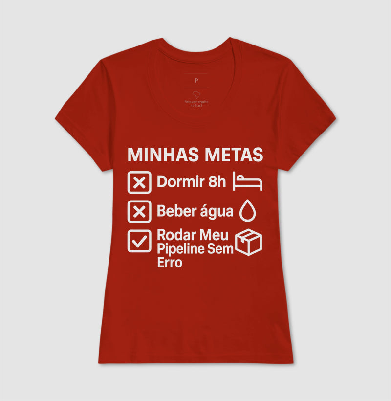 Camiseta Minhas Metas Branco