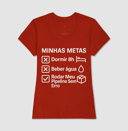 Camiseta Minhas Metas Branco