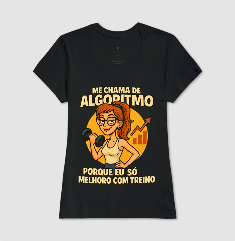Camiseta Me Chama De Algoritmo Feminina
