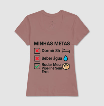 Camiseta Minhas Metas Preto