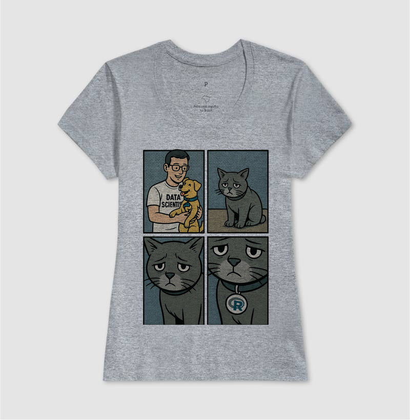 Camiseta O Ciêntista de Dados Prefere Python