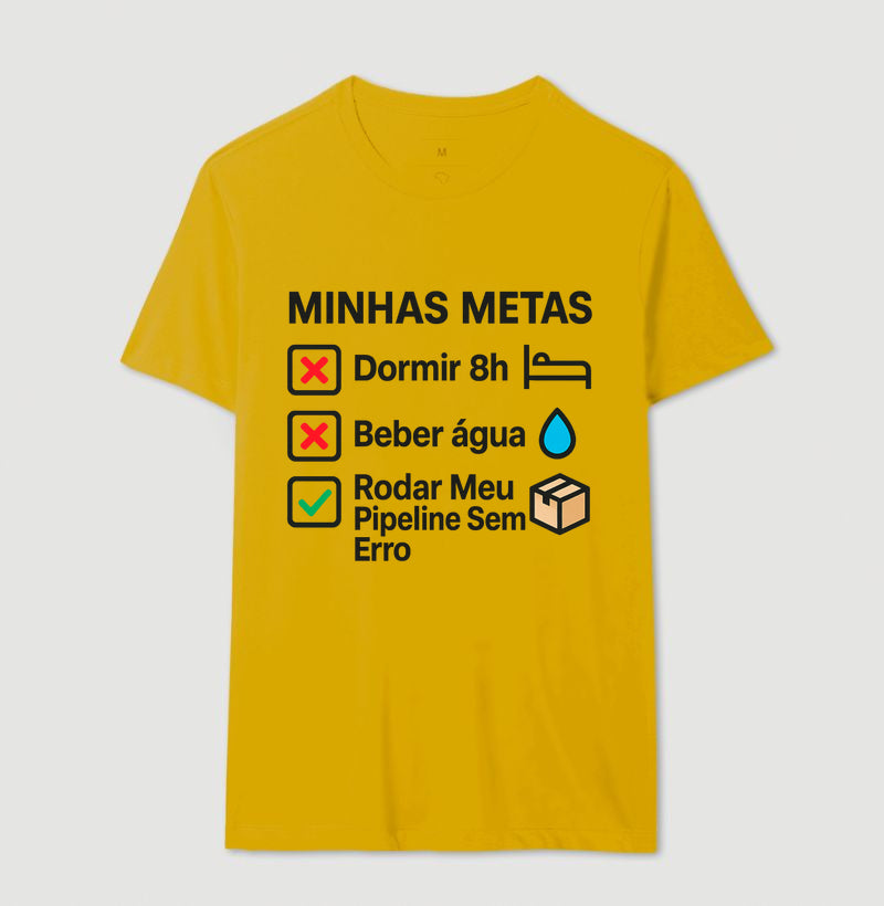 Camiseta Minhas Metas Preto