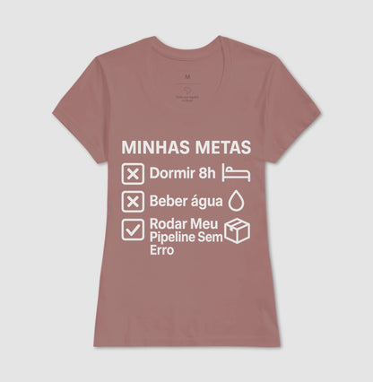 Camiseta Minhas Metas Branco