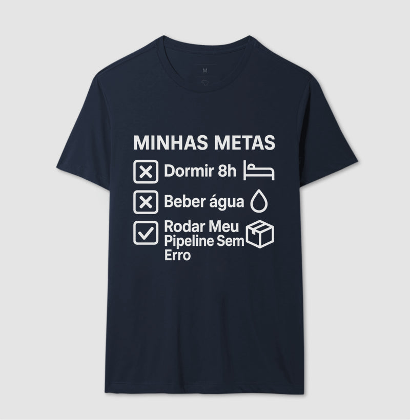 Camiseta Minhas Metas Branco