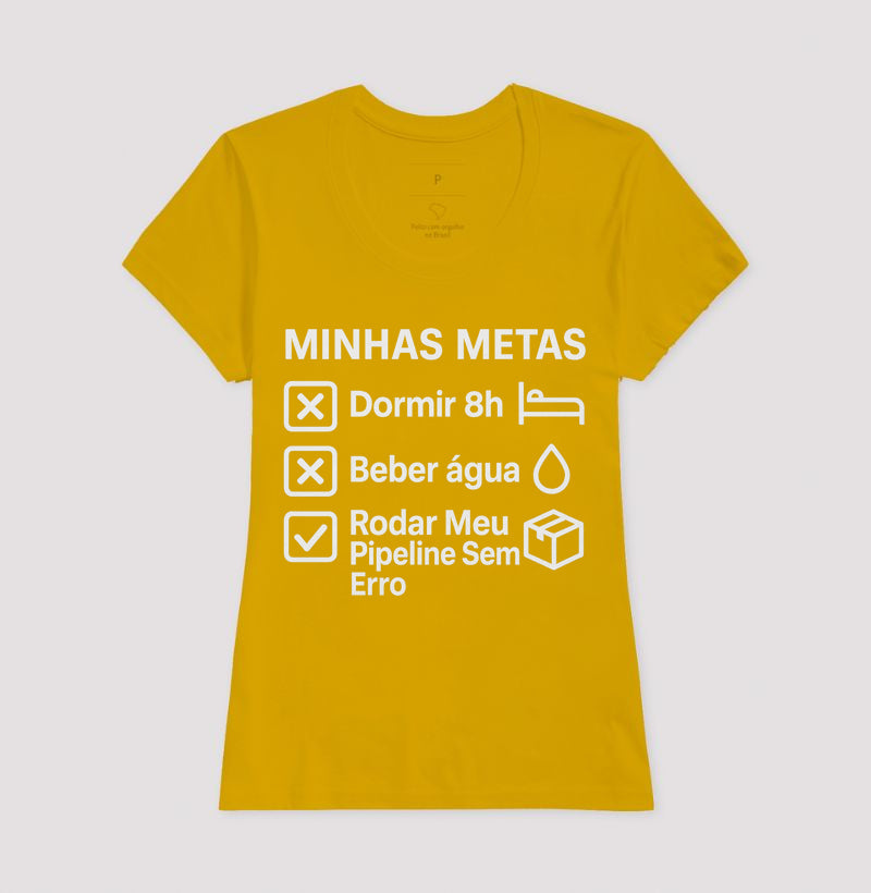 Camiseta Minhas Metas Branco