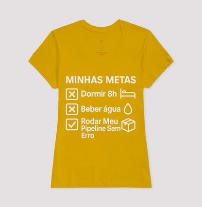 Camiseta Minhas Metas Branco