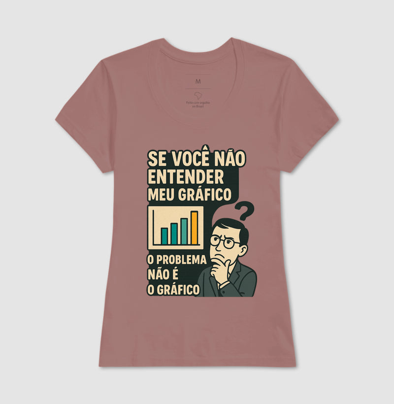 Camiseta O Problema Não é o Meu Gráfico