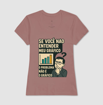 Camiseta O Problema Não é o Meu Gráfico