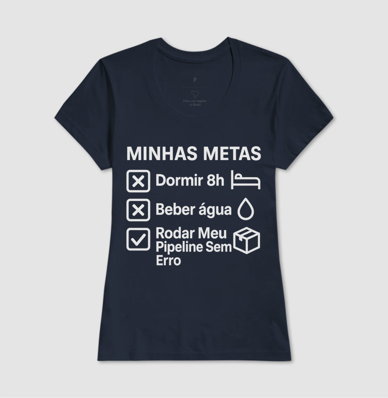 Camiseta Minhas Metas Branco
