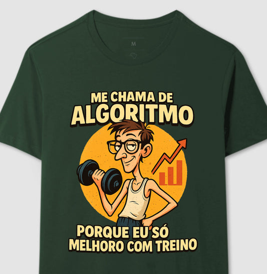 Camiseta Me Chama De Algoritmo Masculina