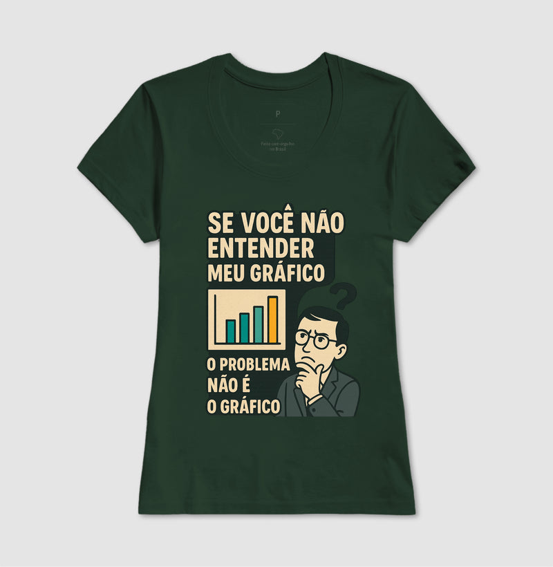 Camiseta O Problema Não é o Meu Gráfico