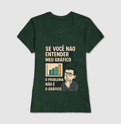 Camiseta O Problema Não é o Meu Gráfico