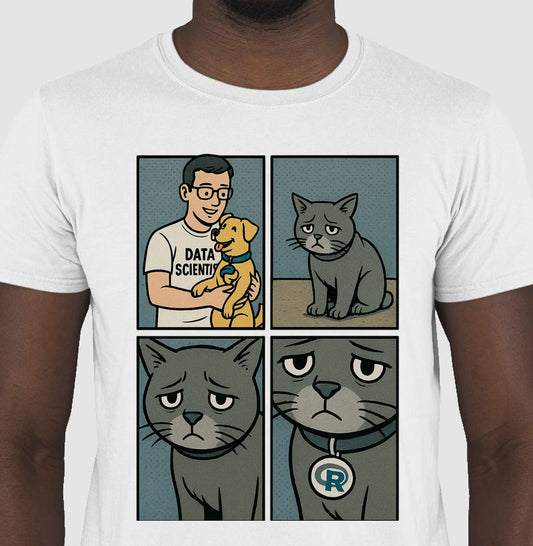 Camiseta O Ciêntista de Dados Prefere Python