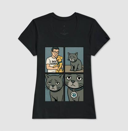 Camiseta O Ciêntista de Dados Prefere Python