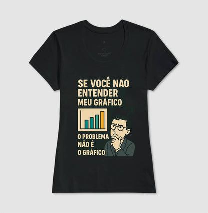 Camiseta O Problema Não é o Meu Gráfico