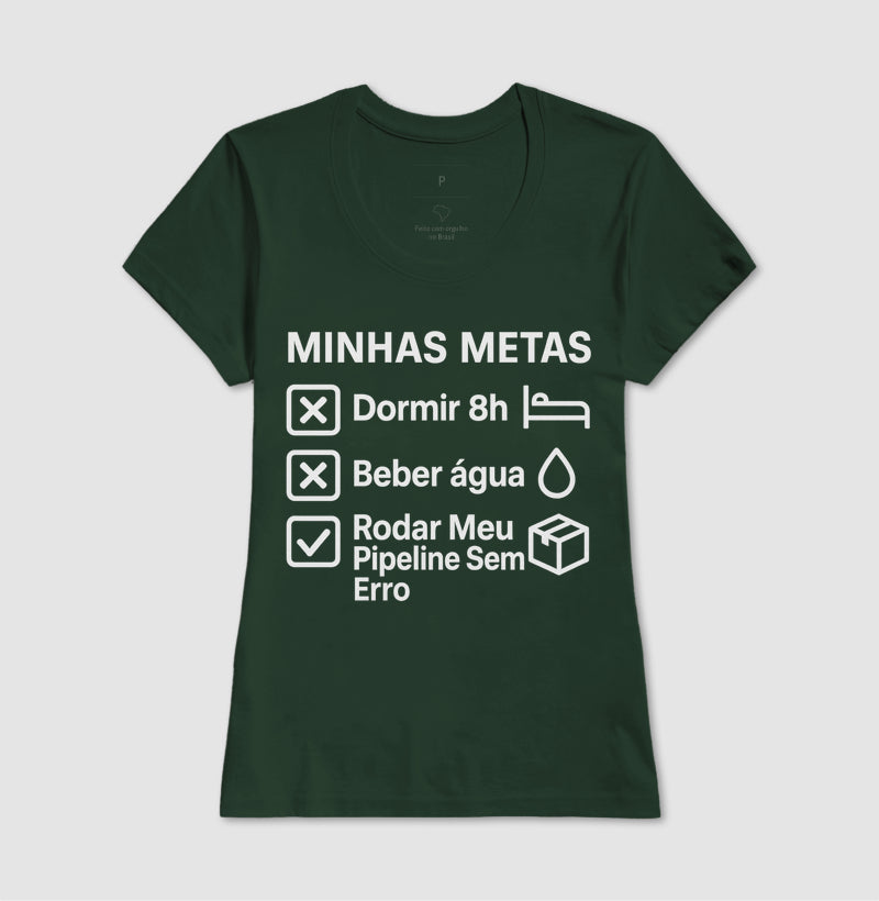 Camiseta Minhas Metas Branco