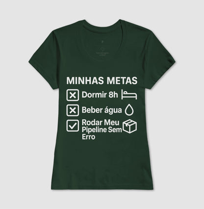 Camiseta Minhas Metas Branco