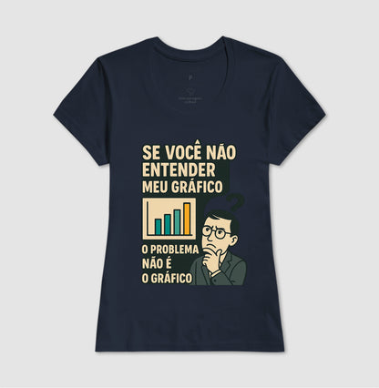 Camiseta O Problema Não é o Meu Gráfico