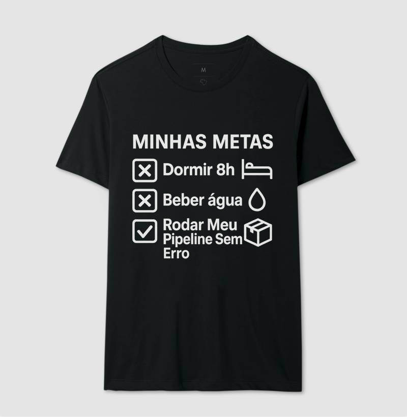 Camiseta Minhas Metas Branco