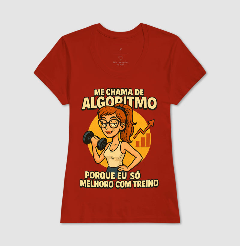 Camiseta Me Chama De Algoritmo Feminina