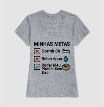 Camiseta Minhas Metas Preto