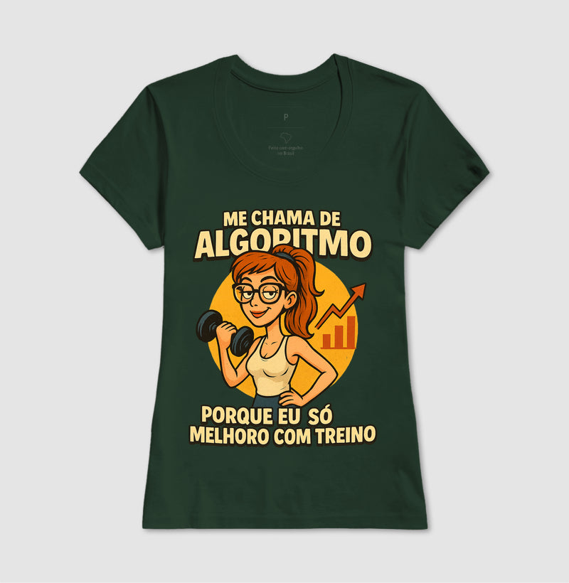 Camiseta Me Chama De Algoritmo Feminina