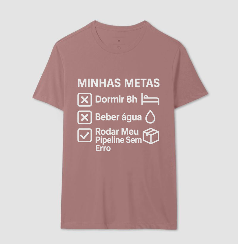 Camiseta Minhas Metas Branco