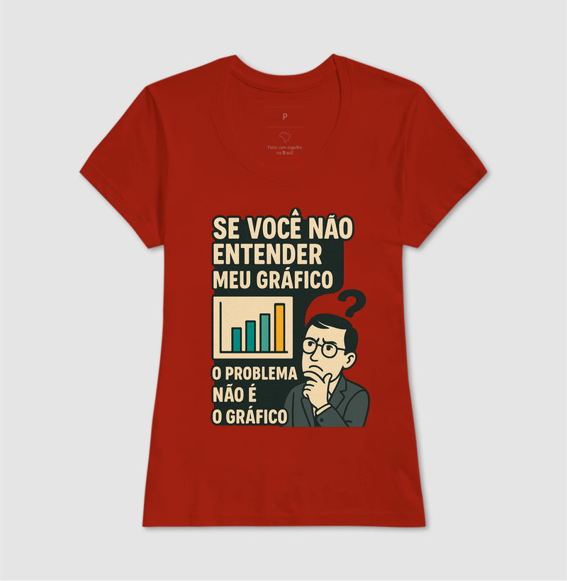 Camiseta O Problema Não é o Meu Gráfico