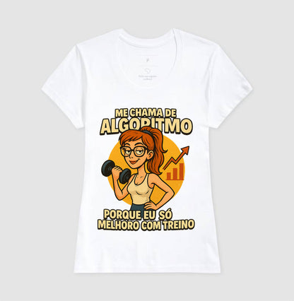 Camiseta Me Chama De Algoritmo Feminina