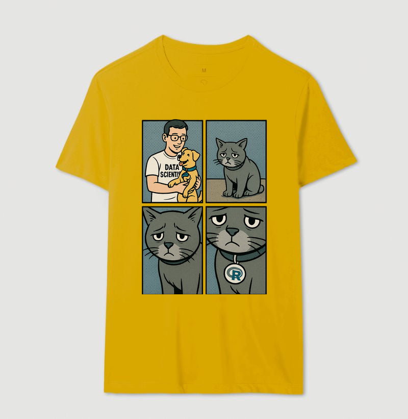 Camiseta O Ciêntista de Dados Prefere Python