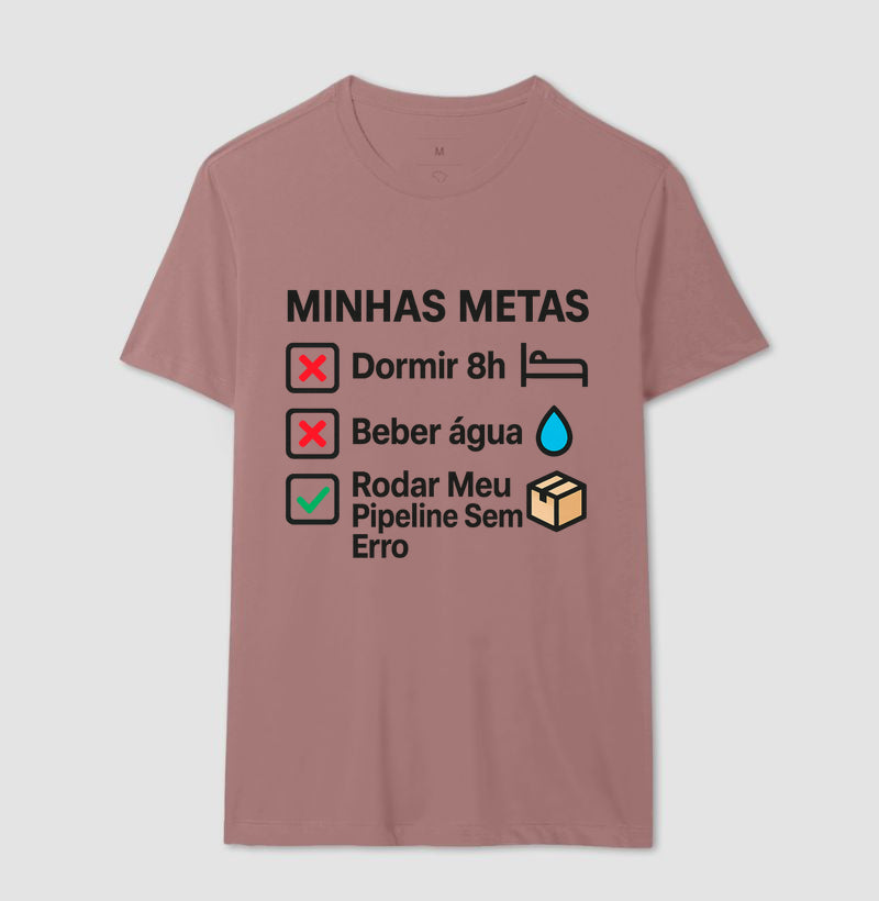 Camiseta Minhas Metas Preto