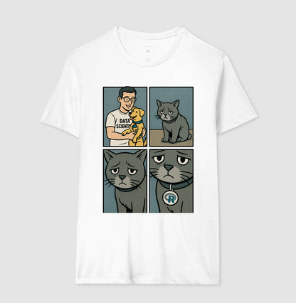 Camiseta O Ciêntista de Dados Prefere Python