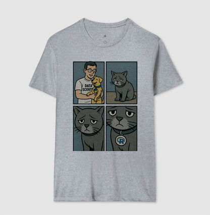 Camiseta O Ciêntista de Dados Prefere Python